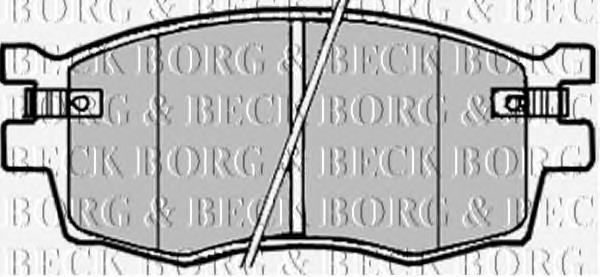 BBP1923 Borg&beck sapatas do freio dianteiras de disco
