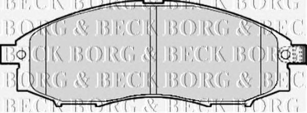 BBP1922 Borg&beck sapatas do freio dianteiras de disco