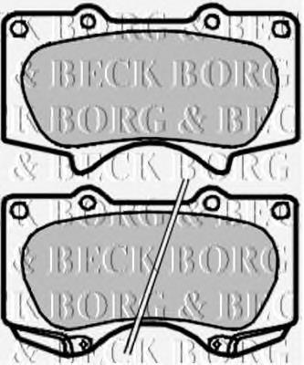 BBP1927 Borg&beck sapatas do freio dianteiras de disco