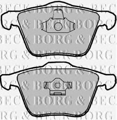 BBP1928 Borg&beck sapatas do freio dianteiras de disco