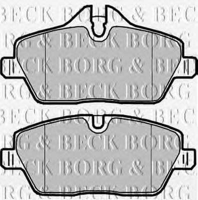 BBP1926 Borg&beck sapatas do freio dianteiras de disco