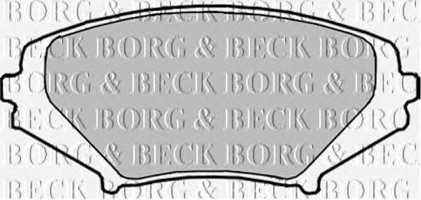 BBP1915 Borg&beck sapatas do freio dianteiras de disco