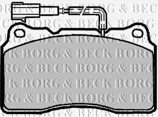 BBP1918 Borg&beck sapatas do freio dianteiras de disco