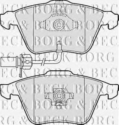BBP2013 Borg&beck sapatas do freio dianteiras de disco