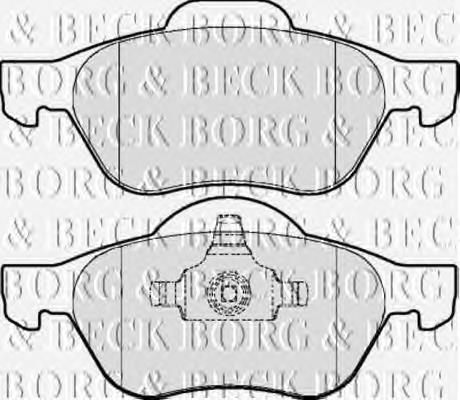 BBP2015 Borg&beck sapatas do freio dianteiras de disco