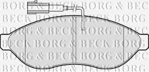 BBP2001 Borg&beck sapatas do freio dianteiras de disco