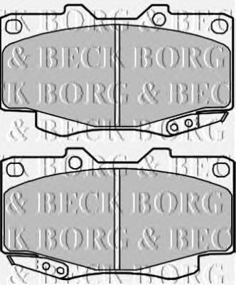 BBP2002 Borg&beck sapatas do freio dianteiras de disco