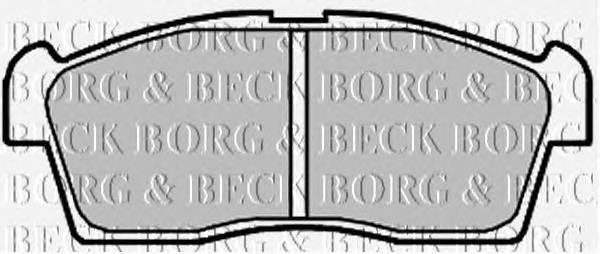 BBP2009 Borg&beck sapatas do freio traseiras de disco