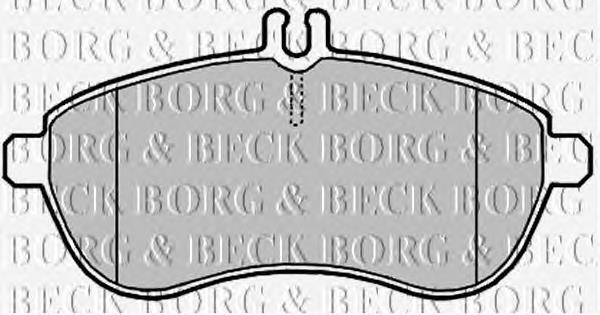 BBP2008 Borg&beck sapatas do freio dianteiras de disco
