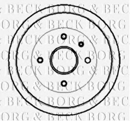 BBR7005 Borg&beck tambor do freio traseiro
