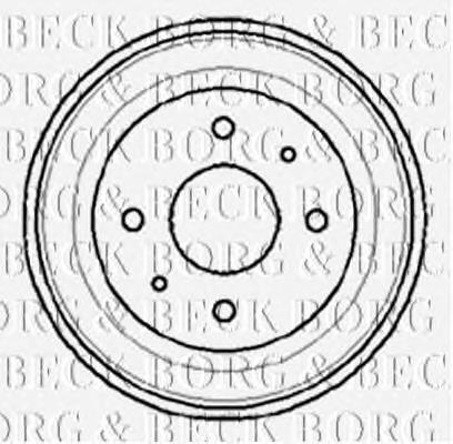 BBR7008 Borg&beck tambor do freio traseiro