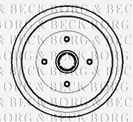 BBR7003 Borg&beck tambor do freio traseiro