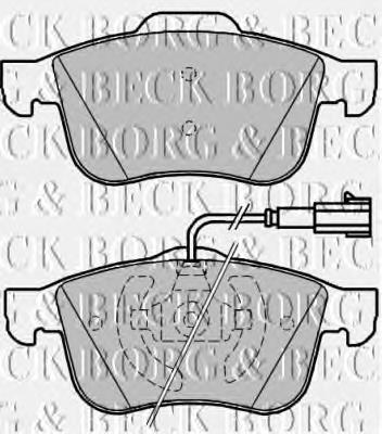 BBP1979 Borg&beck sapatas do freio dianteiras de disco