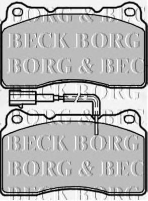 BBP1980 Borg&beck sapatas do freio dianteiras de disco