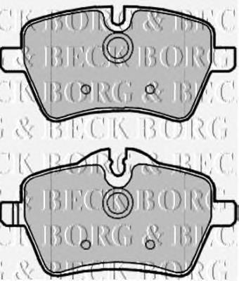 BBP1988 Borg&beck sapatas do freio dianteiras de disco