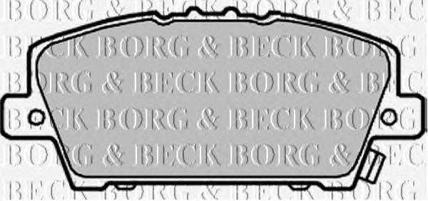 BBP1986 Borg&beck sapatas do freio dianteiras de disco