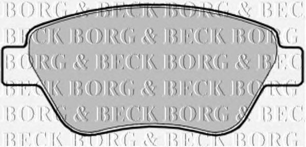 BBP1997 Borg&beck sapatas do freio dianteiras de disco