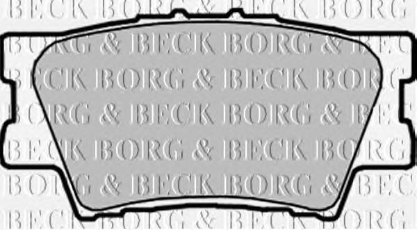 BBP1990 Borg&beck sapatas do freio traseiras de disco