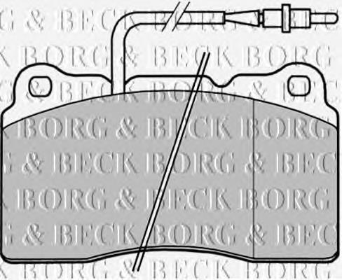BBP1829 Borg&beck sapatas do freio dianteiras de disco