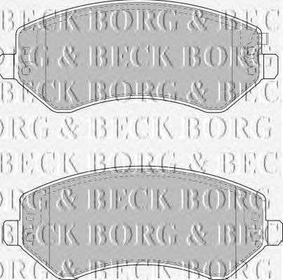 BBP1830 Borg&beck sapatas do freio dianteiras de disco