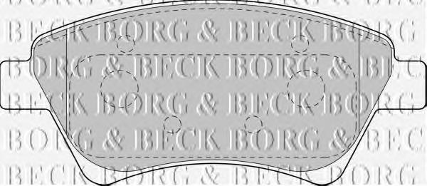 BBP1821 Borg&beck sapatas do freio dianteiras de disco