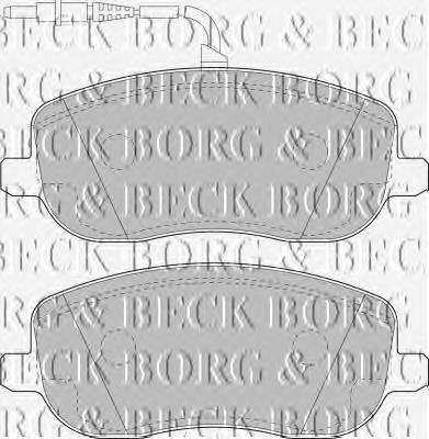 BBP1826 Borg&beck sapatas do freio dianteiras de disco
