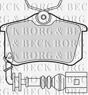 BBP1824 Borg&beck sapatas do freio traseiras de disco