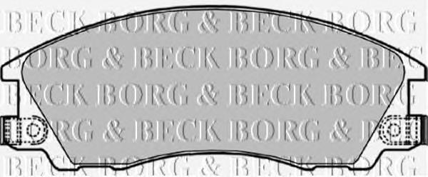 BBP1842 Borg&beck sapatas do freio dianteiras de disco