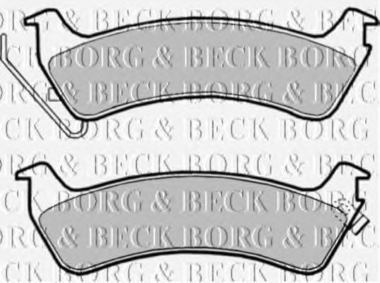 BBP1809 Borg&beck sapatas do freio traseiras de disco
