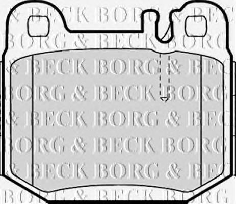 BBP1799 Borg&beck sapatas do freio traseiras de disco