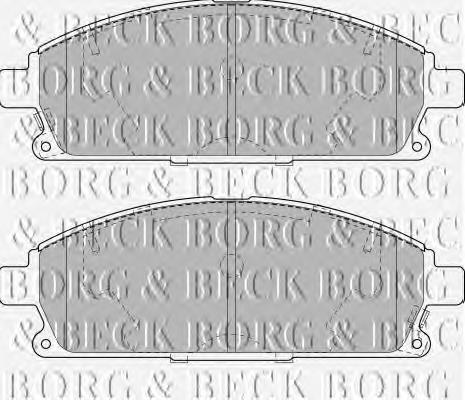 BBP1820 Borg&beck sapatas do freio dianteiras de disco