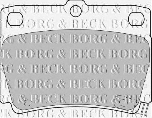 BBP1819 Borg&beck sapatas do freio dianteiras de disco