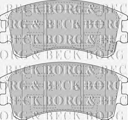 BBP1815 Borg&beck sapatas do freio dianteiras de disco