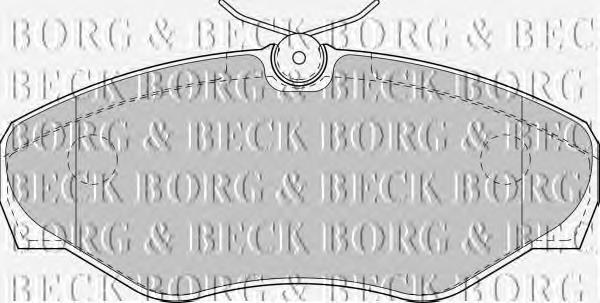 Купить BBP1812 Borg&beck Колодки тормозные