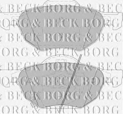 BBP1883 Borg&beck sapatas do freio dianteiras de disco