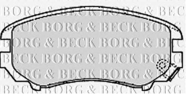 BBP1884 Borg&beck sapatas do freio dianteiras de disco