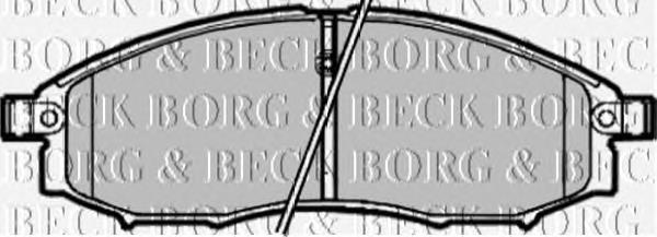 BBP1882 Borg&beck sapatas do freio dianteiras de disco