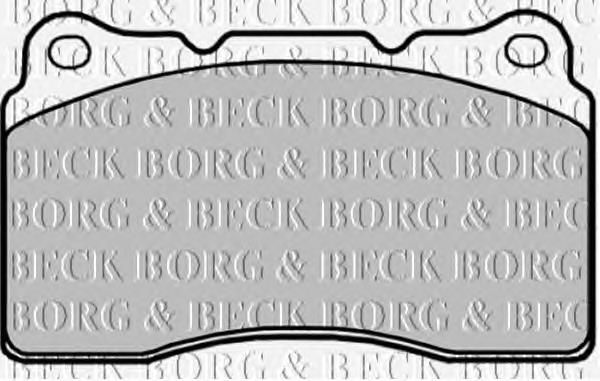 BBP1873 Borg&beck sapatas do freio dianteiras de disco