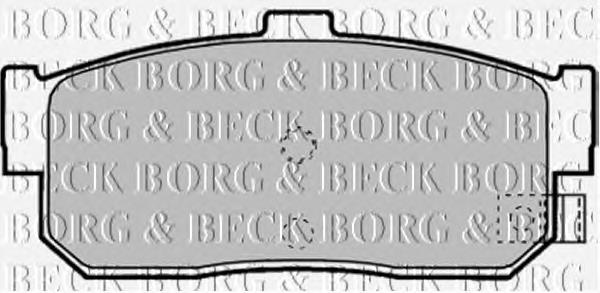 BBP1895 Borg&beck sapatas do freio traseiras de disco