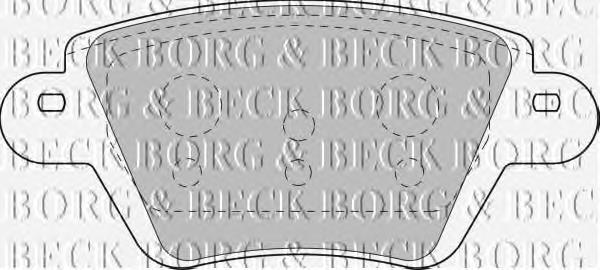 Задние тормозные колодки BBP1892 Borg&beck