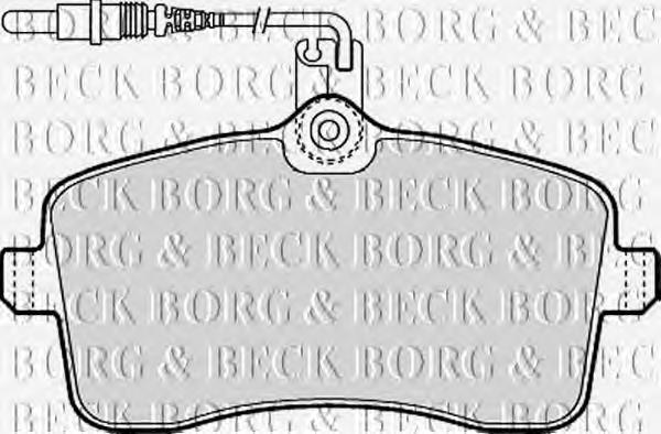 BBP1897 Borg&beck sapatas do freio dianteiras de disco