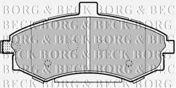 BBP1896 Borg&beck sapatas do freio dianteiras de disco
