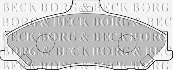 BBP1887 Borg&beck sapatas do freio dianteiras de disco