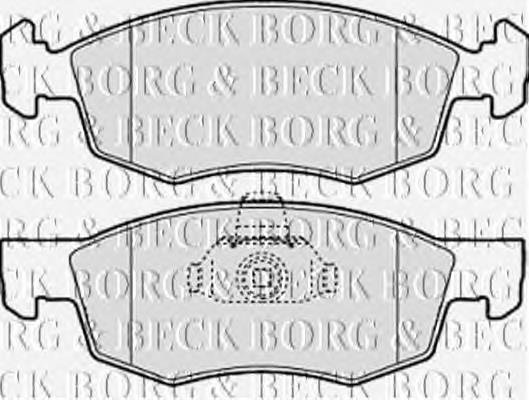 BBP1886 Borg&beck sapatas do freio dianteiras de disco