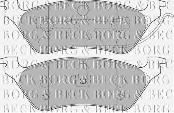 BBP1889 Borg&beck sapatas do freio traseiras de disco