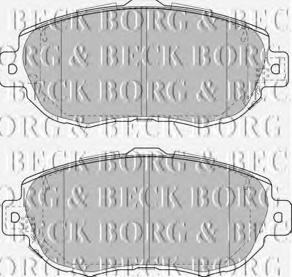 BBP1848 Borg&beck sapatas do freio dianteiras de disco