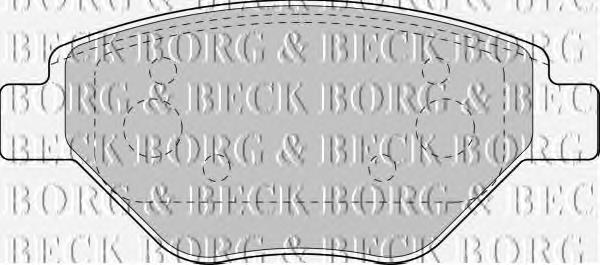 BBP1851 Borg&beck sapatas do freio dianteiras de disco