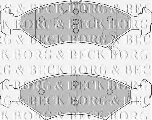 BBP1865 Borg&beck sapatas do freio dianteiras de disco