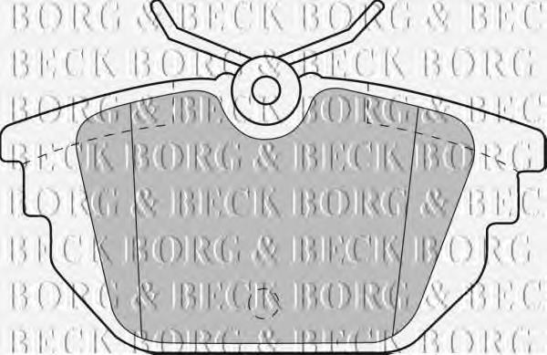 BBP1867 Borg&beck sapatas do freio traseiras de disco