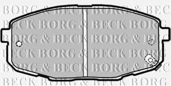 BBP1868 Borg&beck sapatas do freio dianteiras de disco
